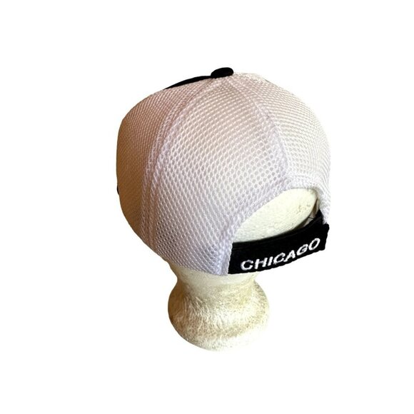 Chicago Black Souvenir Mesh Hat Cap Adjustable - Picture 4 of 7